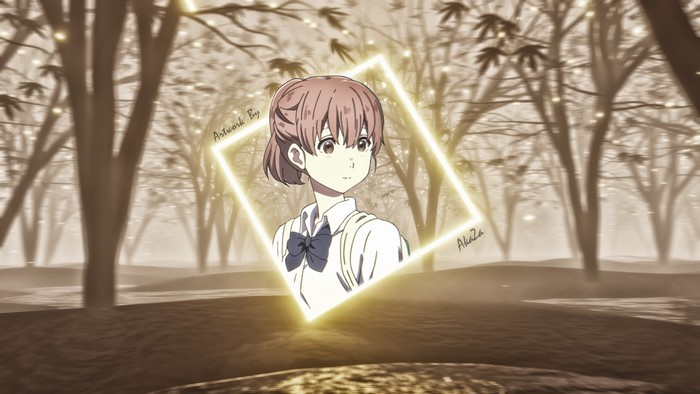 Shoko Nishimiya from Koe no Katachi. Artwork by AlulaZa