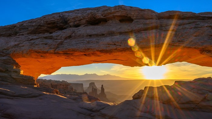 Mesa Arch at Sunset in Utah