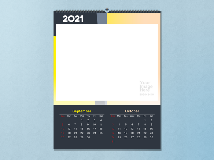 2021 Calendar Template with September and October
