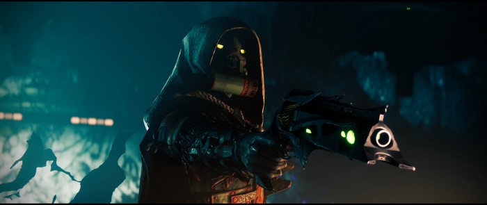 Hunter from Destiny 2 holding a weapon