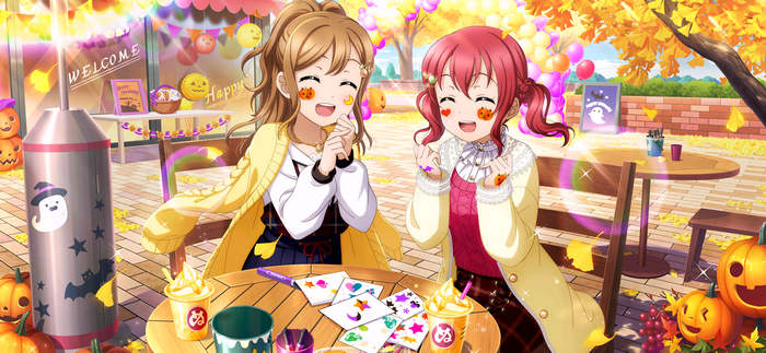 Kunikida Hanamaru and Kurosawa Ruby from Love Live! Sunshine!!