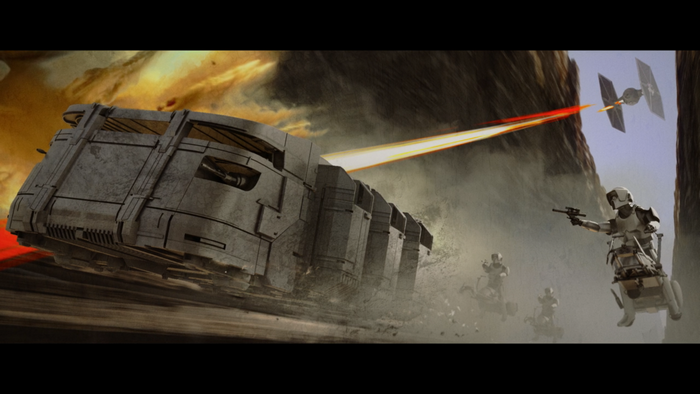 The Mandalorian: Imperial transport under attack