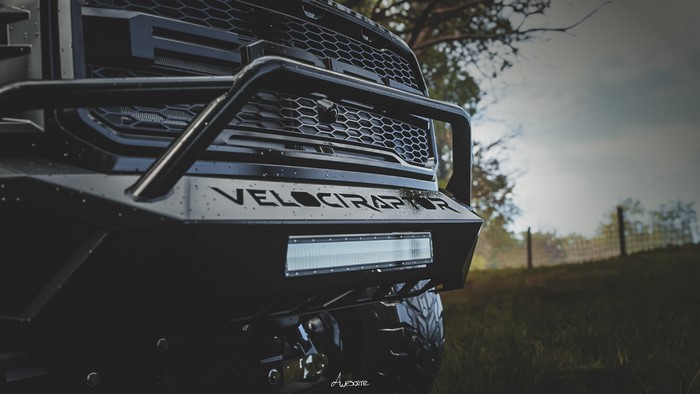 Hennessey Velociraptor 6x6 truck front grille