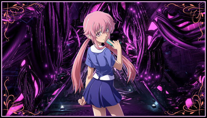 Gasai Yuno from Mirai Nikki
