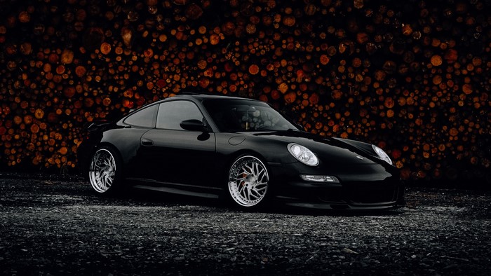Black Porsche 911 996 Custom Lowrider