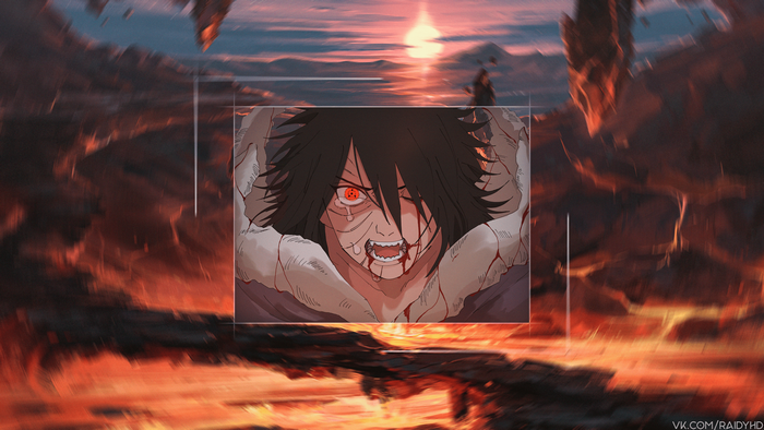 Obito Uchiha from Naruto in picture-in-picture
