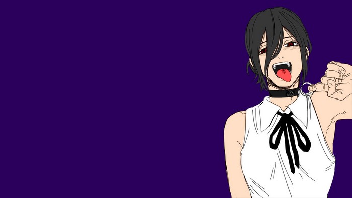 Reze from Chainsaw Man with a collar