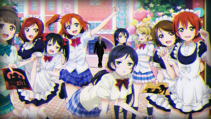 Love Live! girls with Tayyip Erdoğan