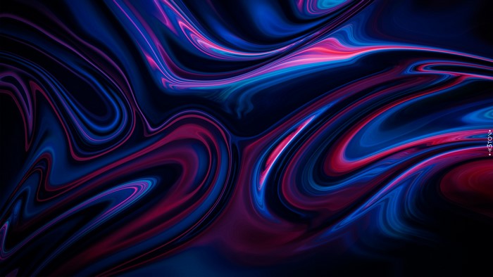 4K Abstract Swirling Digital Art