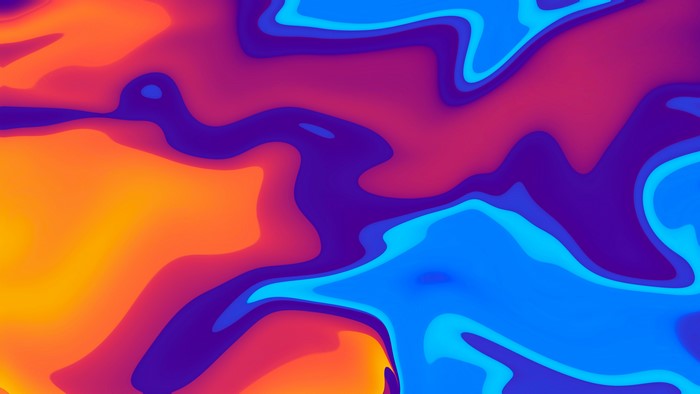 Abstract colorful digital art with shapes
