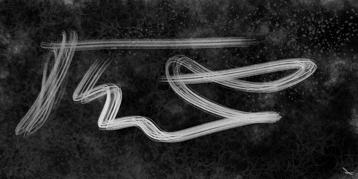 Abstract monochrome textured artwork