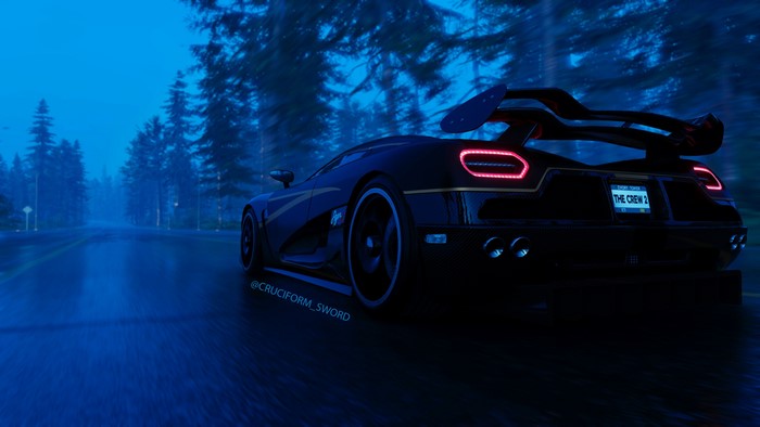 4K screenshot of Koenigsegg Agera R from The Crew 2