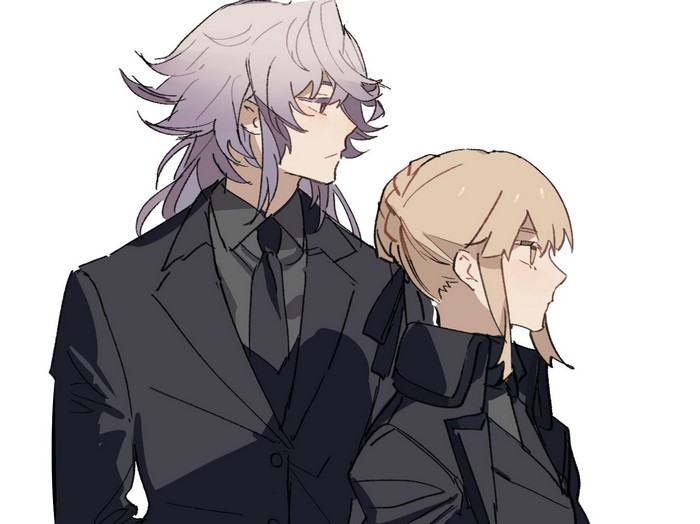 Merlin and Saber from Fate/Grand Order