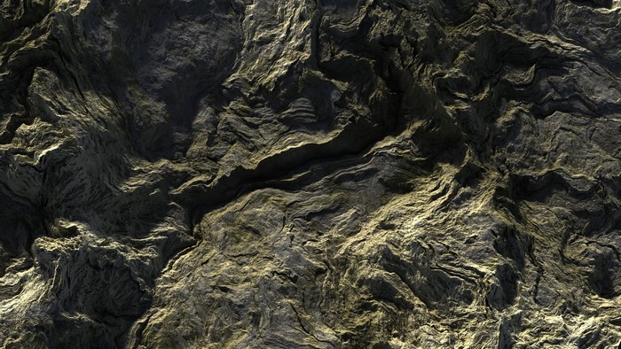 Close-up of textured rocky mountain surface