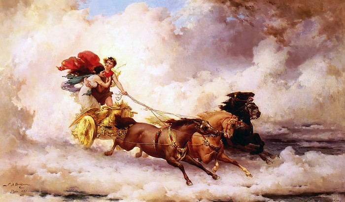 Apollo Abducting Cyrene by Frederick Arthur Bridgman