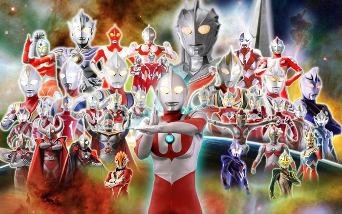 Ultraman Heroes Assemble in Space
