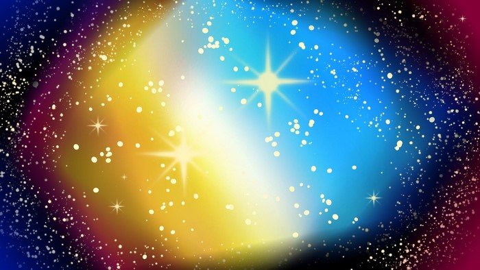 Colorful galaxy with stars and nebulae