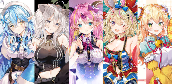 4K Vibrant Hololive Anime Girls Collection