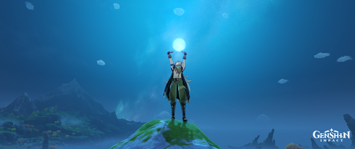 Razor from Genshin Impact holding a glowing orb