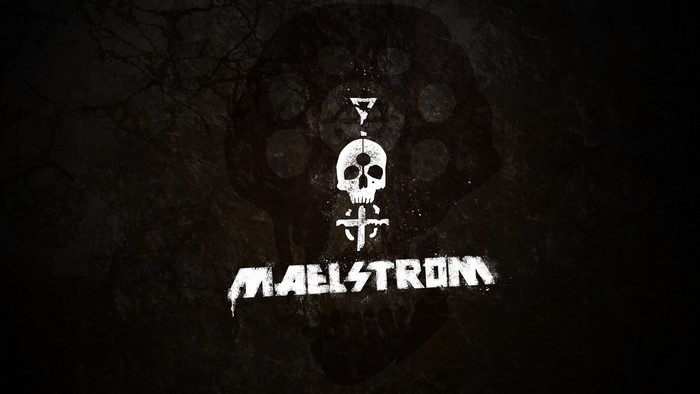 Maelstrom skull logo from Cyberpunk 2077
