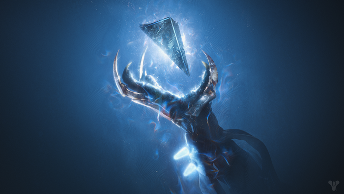 Destiny 2: Creature holding a glowing artifact