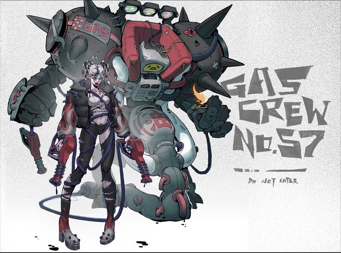 Gas Crew No. 57 Sci-Fi Artwork