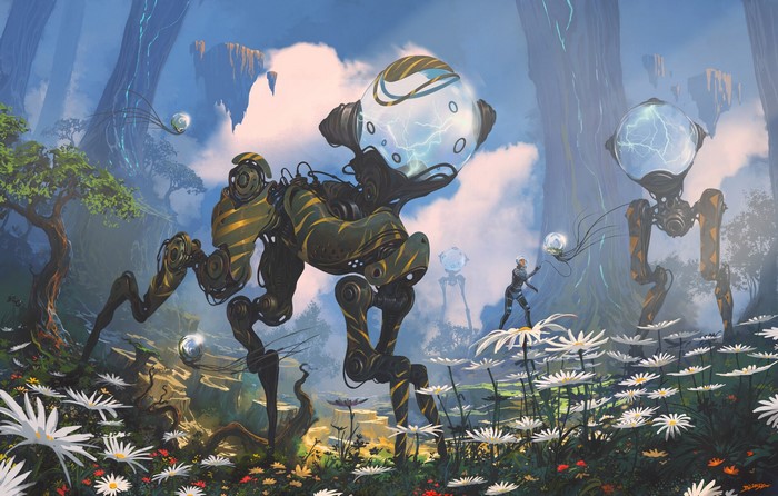 Science fiction artwork by Alejandro Burdisio