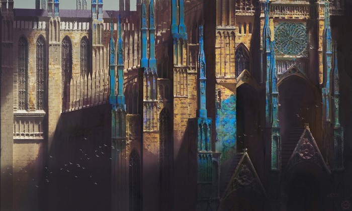 Fantasy architecture artwork