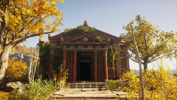 Ancient building in Greece from Assassin's Creed Odyssey