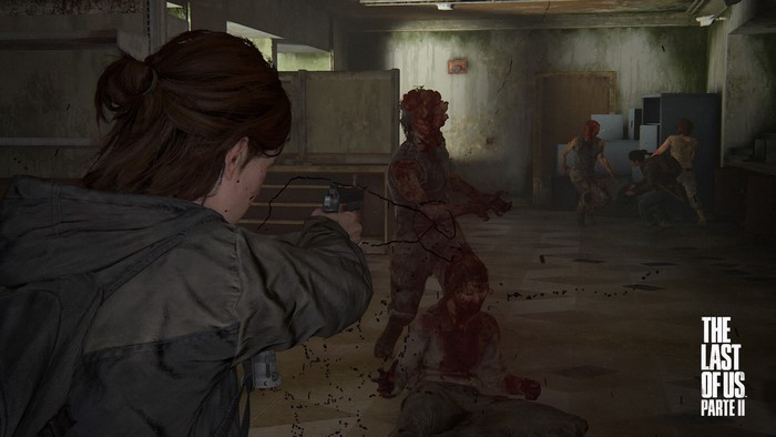 Ellie from The Last of Us Part II in combat