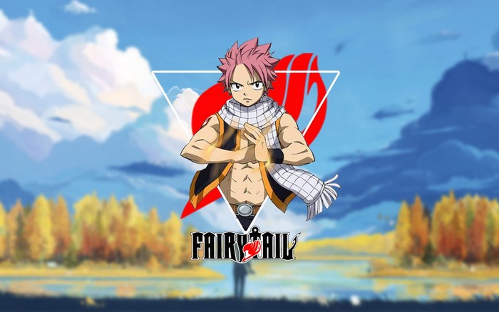 Natsu Dragneel from Fairy Tail with Guild Mark