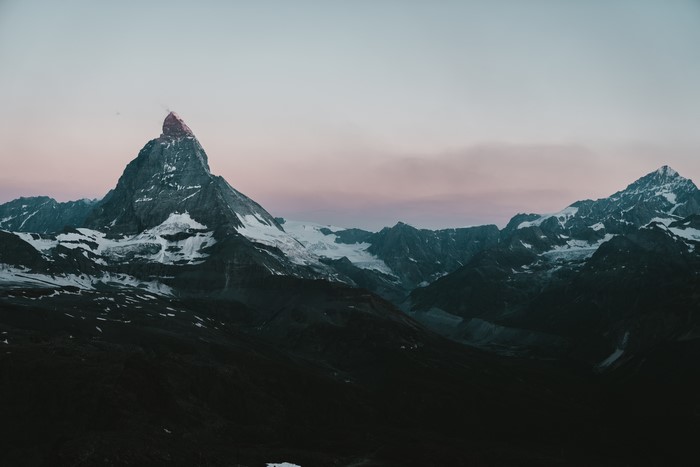 4K Matterhorn mountain landscape in Zermatt