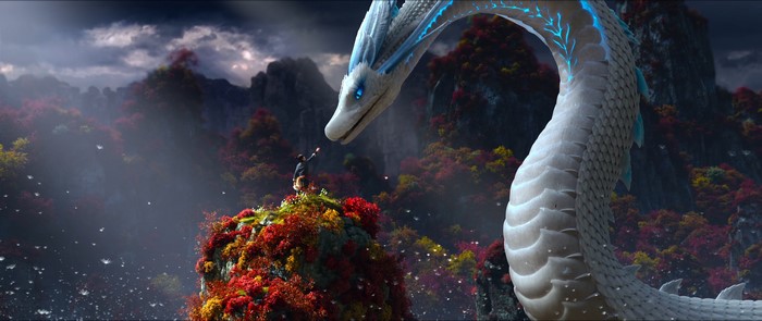 4K Legend of the White Snake: A girl and a dragon
