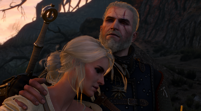 Geralt of Rivia and Ciri from The Witcher 3: Wild Hunt