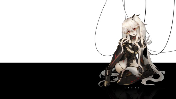 4K artwork of Aircraft Carrier Oni from Kantai Collection