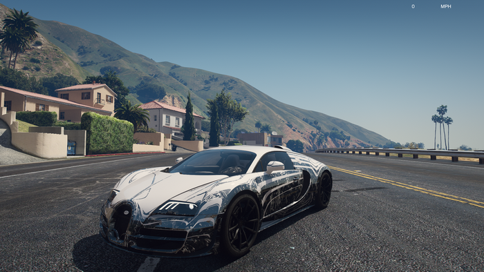 Bugatti Veyron in Los Santos, Grand Theft Auto V