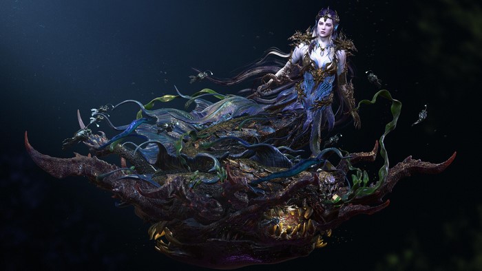 Fantasy art CGI artwork render fantasy girl