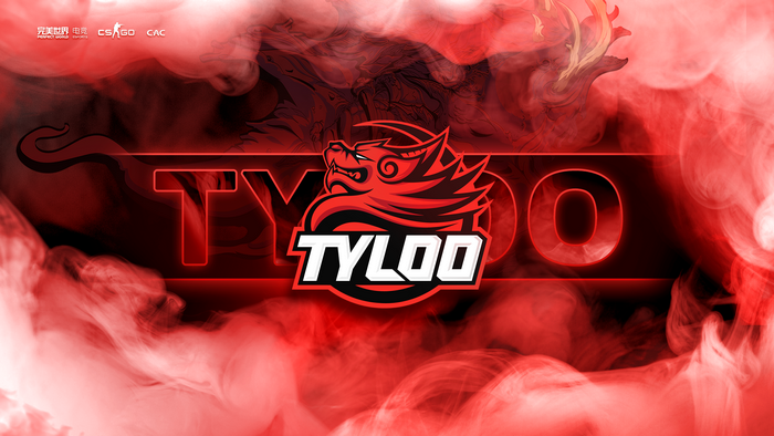 TYLOO logo with CS:GO and CAC branding