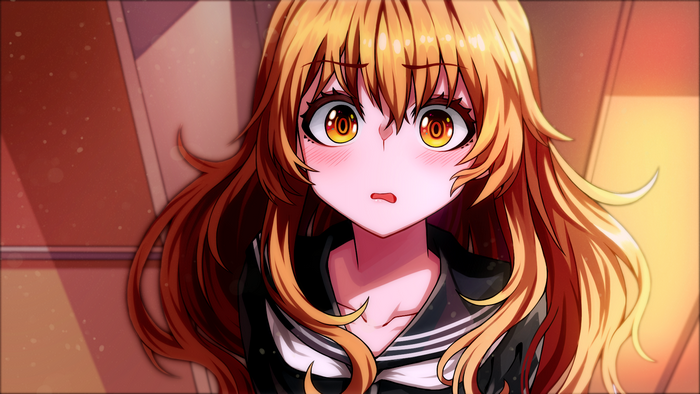 Aisaka Taiga from Toradora! in a sailor uniform