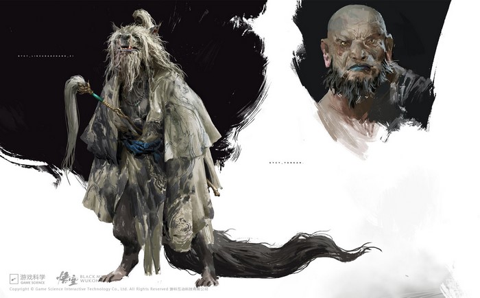 Character concept art from Black Myth: Wukong