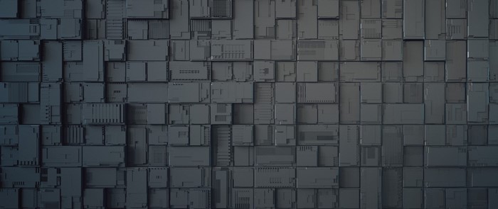 Abstract geometric texture render