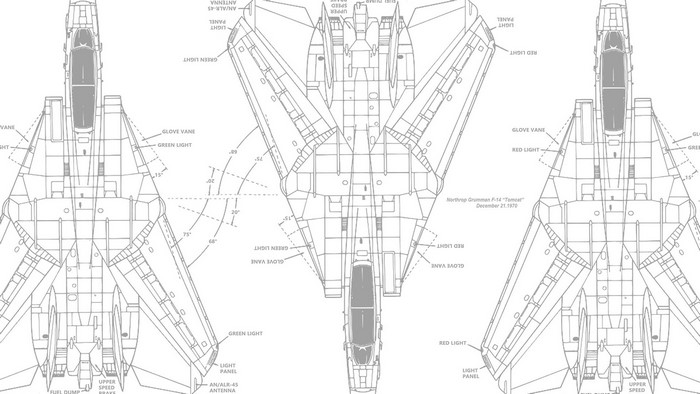 Grumman F-14 Tomcat Blueprint