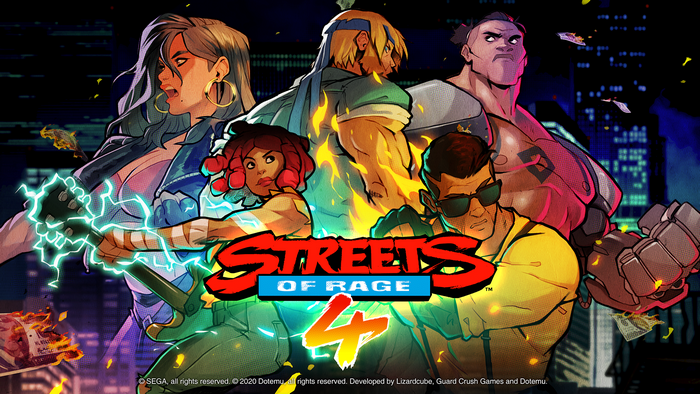 Streets of Rage 4 characters artwork