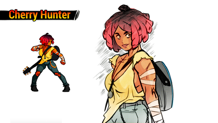 Cherry Hunter from Streets of Rage 4