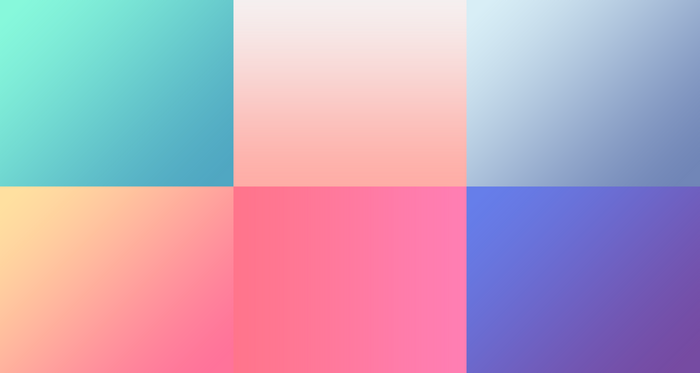 Colorful gradient squares