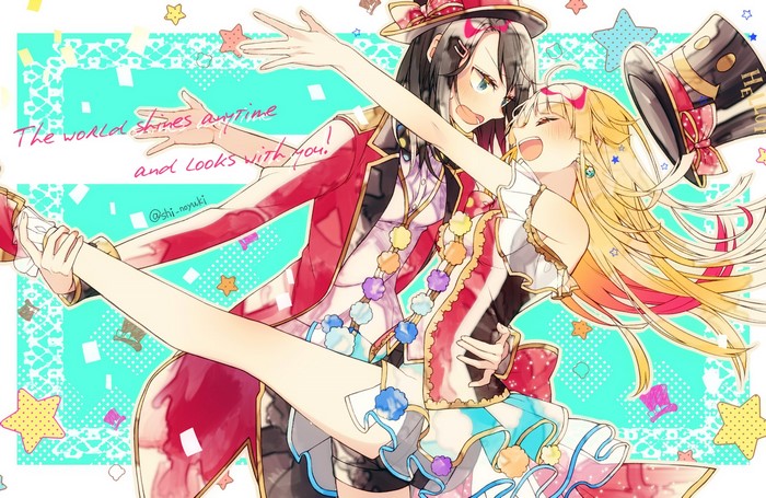 Tsurumaki Kokoro and Okusawa Misaki from BanG Dream!