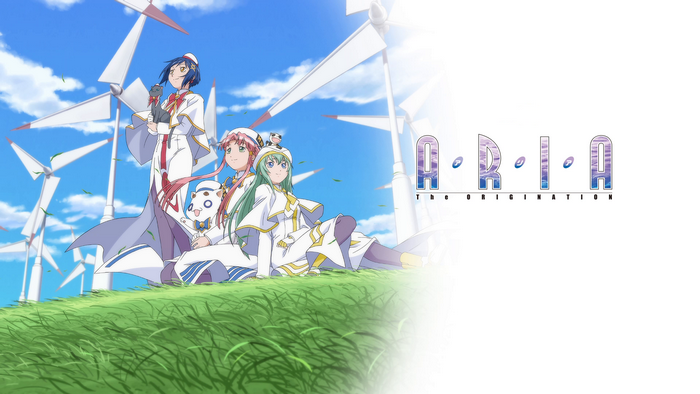 Aria the Origination characters with windmills