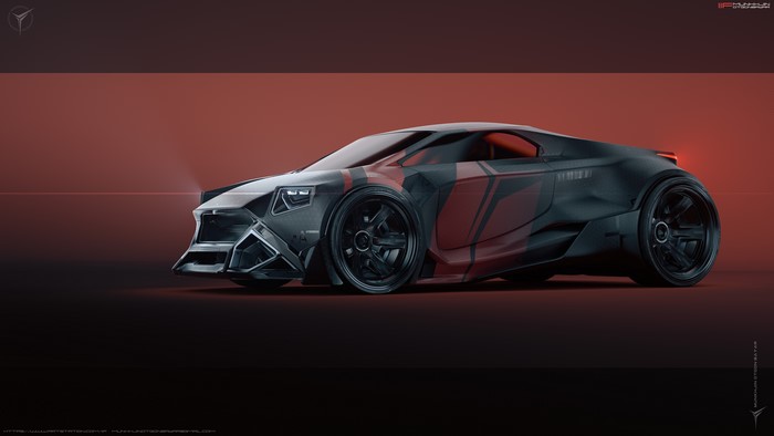 4K CGI Sports Car Artwork by Munkhjin Otgonbayar