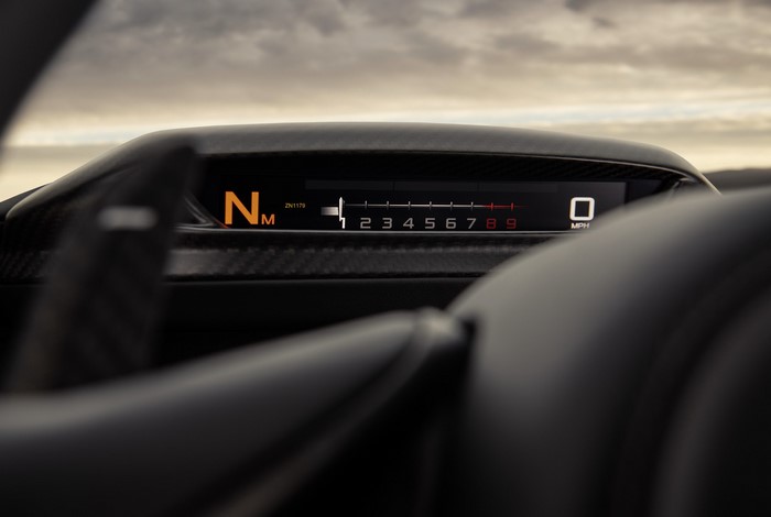 McLaren 720S car interior digital dashboard