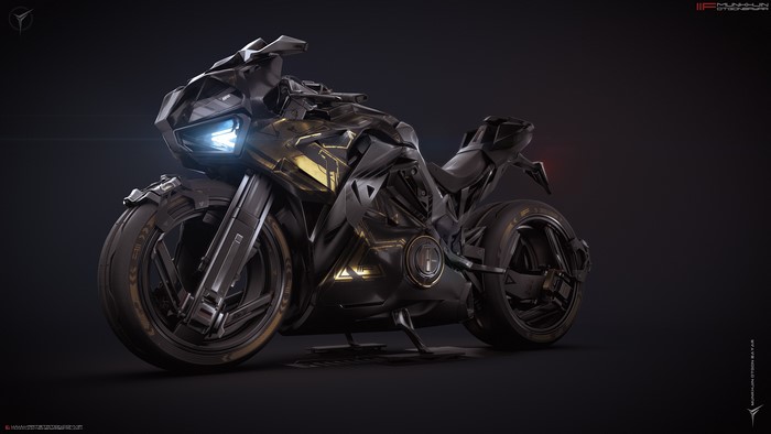 Futuristic Superbike by Munkhjin Otgonbayar